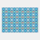 Korenbloem Balanced Harmony Kleuren Abstracte Lijn Inpakpapier Vel (Voorkant)