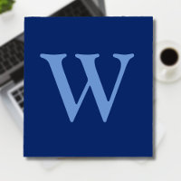 Korenbloem Blauw Initiaal Letter | saffier blauw