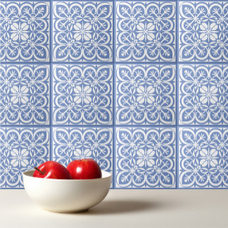 Korenbloem Blauw patroon Portugees Mediterraan Tegeltje