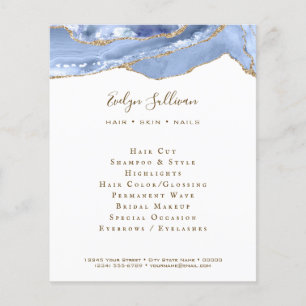 Korenbloem blauwe agaat flyer