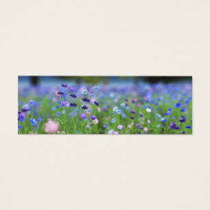 Korenbloem Blauwe Bladwijzer Mini Visitekaartjes