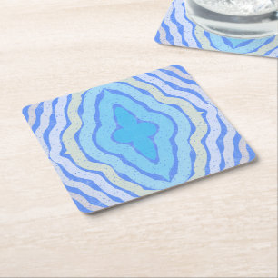 Korenbloem Gratis Kleuren Shabby Chique Ontwerp Vierkante Kartonnen Onderzetter