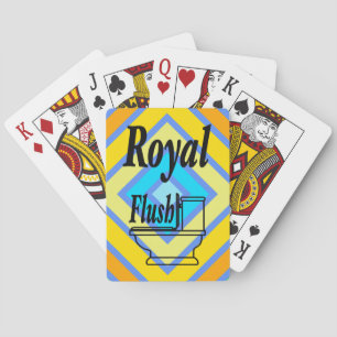 Korenbloem Harmonieuze Kleuren Hoekige Lijnkunst Pokerkaarten