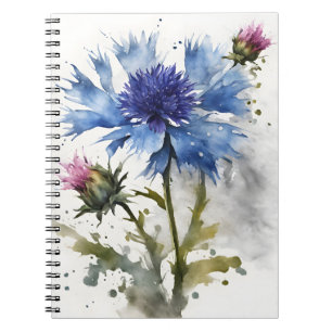 Korenbloem - Waterverf bloemen Notitieboek