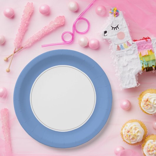 Korenbloemblauwe Papieren Borden Papieren Bordje (Feest)