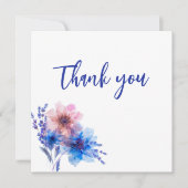 💍 Korenbloemen en Lavendel Bliss Bedankkaart (Voorkant)