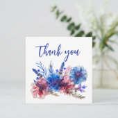 💍 Korenbloemen en Lavendel Bliss Bedankkaart (Staand voorkant)