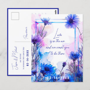 💍 Korenbloemen en Lavendel Elegantie Briefkaart