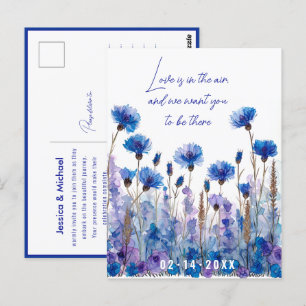 💍 Korenbloemen en Lavendel Elegantie Briefkaart