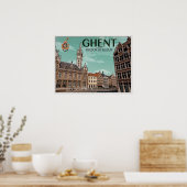 Korenmarkt - Gent Poster (Keuken)