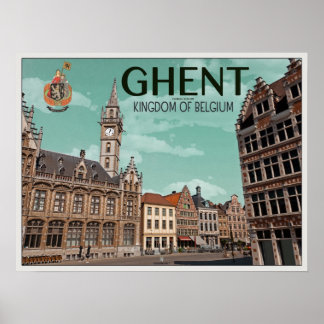 Korenmarkt - Gent Poster