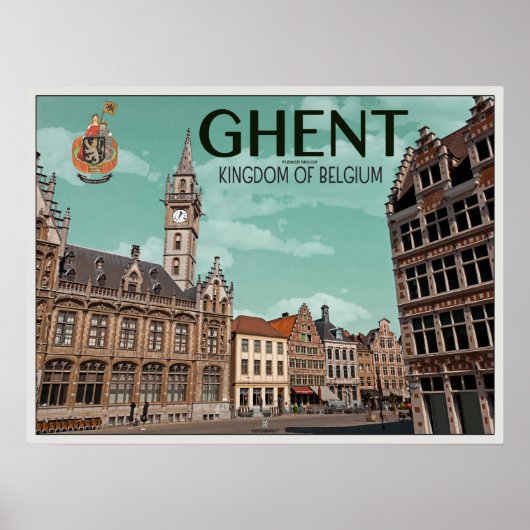 Korenmarkt - Gent Poster (Voorkant)