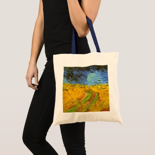Korenveld met kraaien door Vincent van Gogh Tote Bag (Voorkant (product))