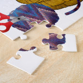 Korf met ganzennaalden legpuzzel (Zijkant)