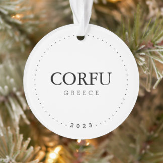 Korfoe, Griekenland Eenvoudige internationale reiz Ornament