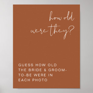 KORIANDER Boho Terracotta Hoe oud waren ze bord Poster