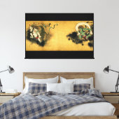 Korin Fujin Raijin Canvas Afdruk (Insitu (Slaapkamer))