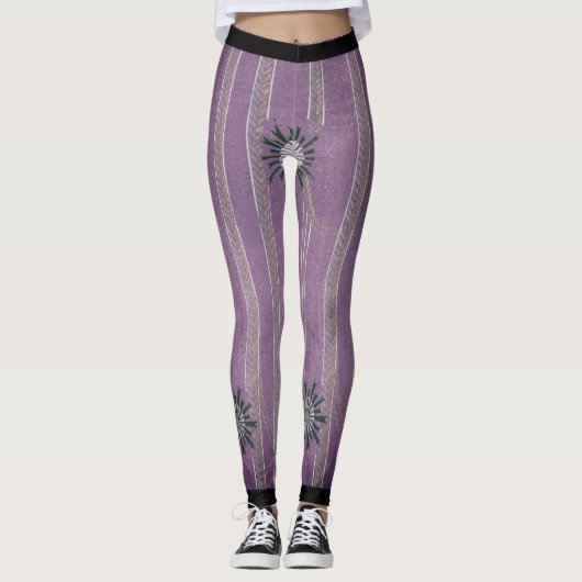 KORIN JAPANESE ART PAARSE Leggings (Voorkant)