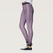 KORIN JAPONAIS ART PURPLE Leggings (Gauche)