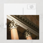 Korinthische kolommen briefkaart (Voorkant / Achterkant)