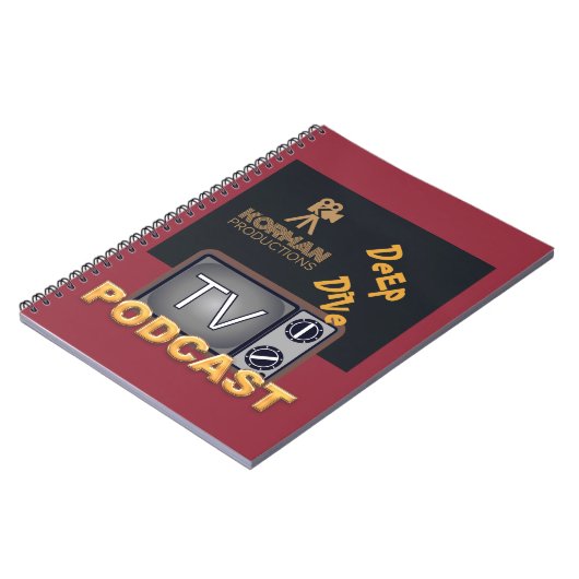 Korman Productions Deep Dive TV Podcast Notitieboek (Linkerzijde)