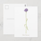 Kornbloem-waterverf Briefkaart (Voorkant / Achterkant)