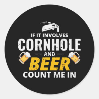 Korngat Bean Bag Toss Outdoor Lawn Game Drink Ronde Sticker