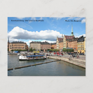 Kornhamnstorg. Oude stad in Stock... Briefkaart