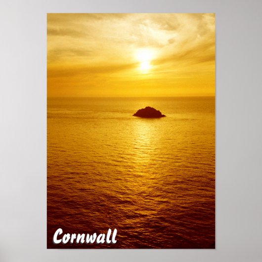 Kornwall zonsondergang poster (Voorkant)