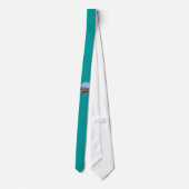 koroni uitzicht omcirkeld 2 turquoise - stropdas (Achterkant)