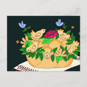 Korovai voor het Oekraïense huwelijk Briefkaart