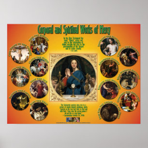 Korporaal- en Spirituele werken van Mercy Poster