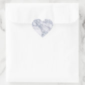 Korrel van witte marmer/textuur hart sticker (Tas)