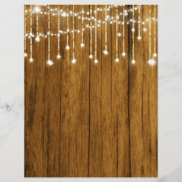 Korrelig hout en Herfst String Lights Scrapbook Pa