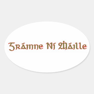 korrelig ovale sticker