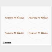 korrelig ovale sticker (Vel)