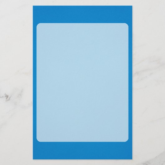 Korrelige helderblauwe achtergrond briefpapier (Voorkant)