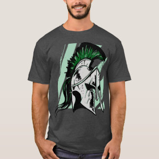 Korrelige Spartaanse helm illustratie T-shirt
