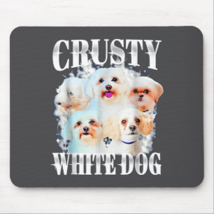 Korrelige Witte Hond Grappig Voor Mannen Vrouwen Muismat