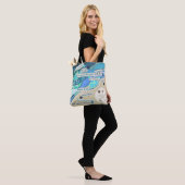 "Korrels van zand" Canvas tas van de Manuscript (Op model)