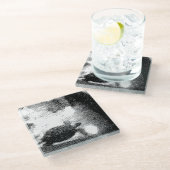 korrelschildpadden glazen onderzetter (Schuin)