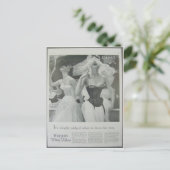  korsetten, Warfners Merry Widow Feestdagenkaart (Staand voorkant)