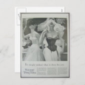  korsetten, Warfners Merry Widow Feestdagenkaart (Voorkant / Achterkant)