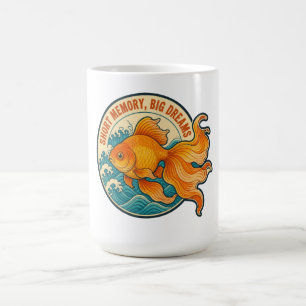 Kort geheugen Grote Dromen Vintage Goudvis Koffiemok