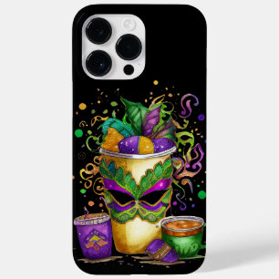 KORT GEKLEURDE PAARSE GREEN GOLD CUPS FEATHERS Case-Mate iPhone 14 PRO MAX HOESJE