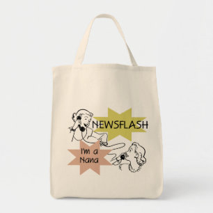 Kort nieuwsbericht ben ik Nana T-shirts en Giften Tote Bag