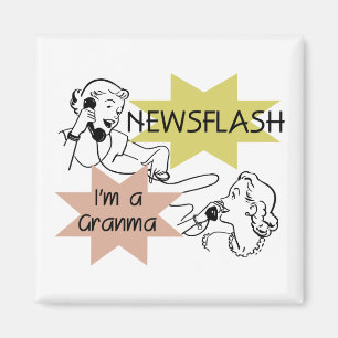 Kort nieuwsbericht ben ik T-shirts een Granma en Magneet