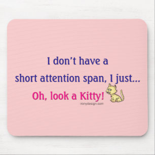 Korte aandacht Kat Gezegde Muismat