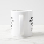 Korte aandacht Span Squirrel Funny Extra Grote Beker (Achterkant)