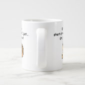 Korte aandacht Span Squirrel Funny Extra Grote Beker (Achterkant)